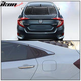2016-2021 Honda Civic Sedan Rear Window Louver Side Quarter Scoop ABS
