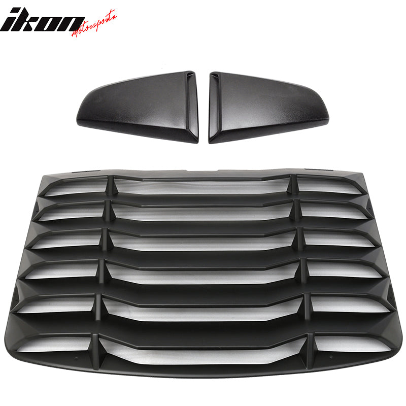 2003-2008 Nissan 350Z Black Rear Window Louver Side Vent ABS Plastic