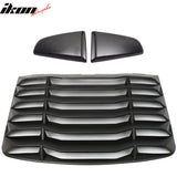2003-2008 Nissan 350Z Black Rear Window Louver Side Vent ABS Plastic