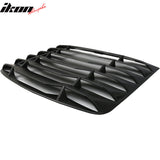 2003-2008 Nissan 350Z Black Rear Window Louver Side Vent ABS Plastic
