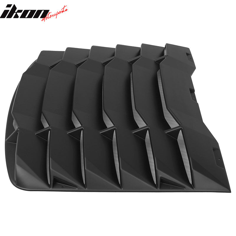 2003-2008 Nissan 350Z Black Rear Window Louver Side Vent ABS Plastic