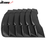 2003-2008 Nissan 350Z Black Rear Window Louver Side Vent ABS Plastic