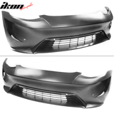 2017-2023 Tesla 3 Unpainted Black Front Bumper Guard Rear Bumper PP