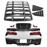 2014-2019 Chevy Corvette C7 Classic Style Side Rear Window Louvers ABS