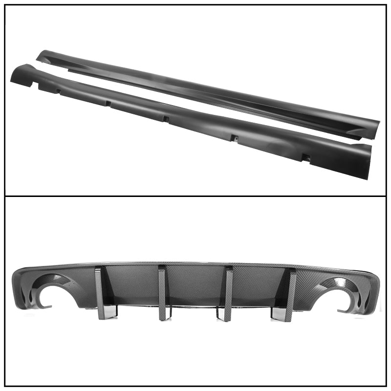 2015-2023 Dodge Charger Widebody CFL Whole Bumper Kits Diffuser PP