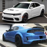 2015-2023 Dodge Charger Widebody Gloss Whole Bumper Kits Diffuser PP