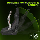 Universal Reclinable Bucket Racing Seat Dual Slider PU Carbon Leather