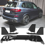 2019-2023 BMW G05 X5 M Sport Black Front Rear Aprons Rear Diffuser ABS