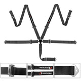 Universal Brown Racing Seat with Dual Slider 5 Point Cam-lock Belt PU
