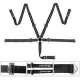 Universal Brown Racing Seat with Dual Slider 5 Point Cam-lock Belt PU
