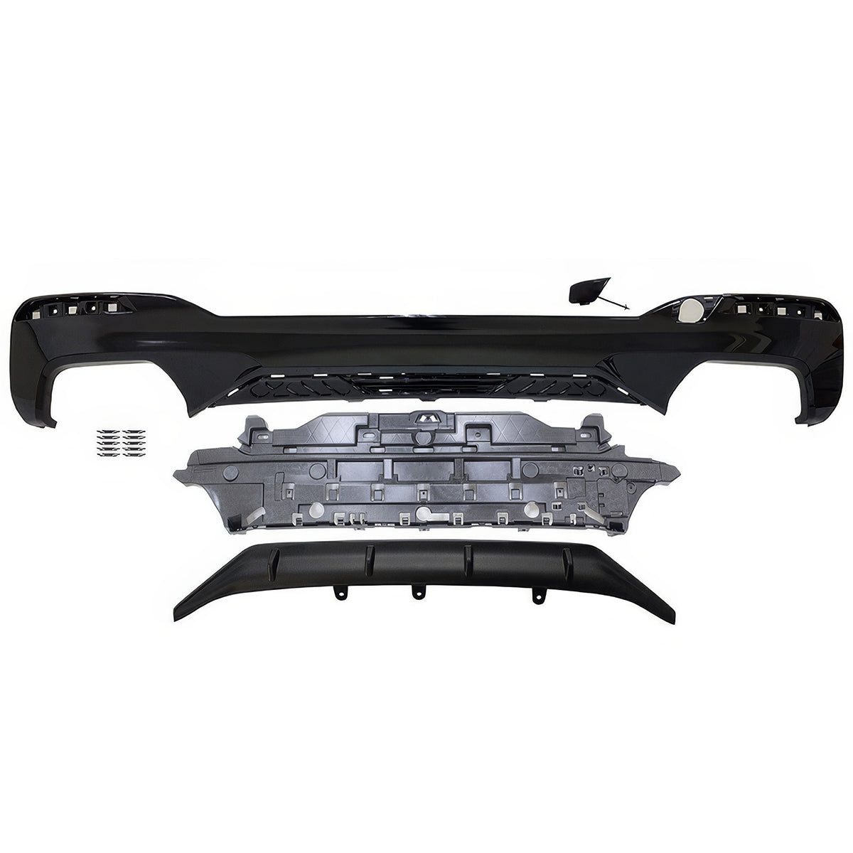 Fits 2021-2023 BMW G30 MP Type 1 Rear Diffuser+Front Bumper Lip+Side S
