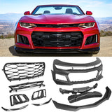2019-2024 Chevy Camaro LS LT1 Unpainted ZL1 Style Front Bumper Cover