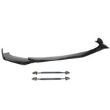 Honda Civic 62"-66" 3PCS B Style Black Front Lip with Strut Rods