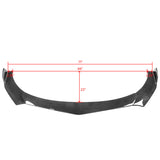 Honda Civic 62"-66" 3PCS B Style Black Front Lip with Strut Rods