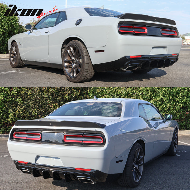 2015-2024 Dodge Challenger IKON Rear Bumper Diffuser PP