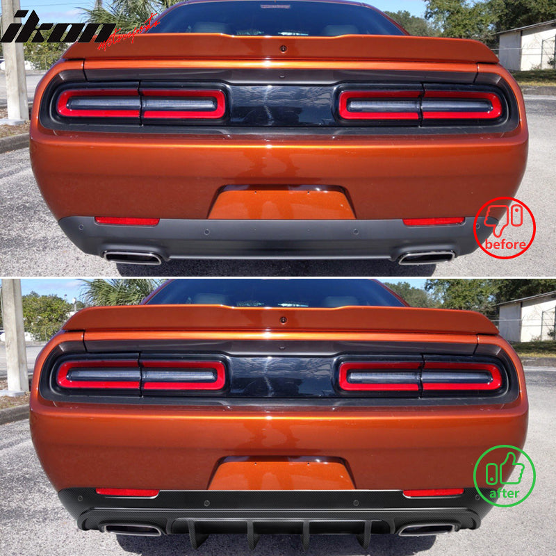 2015-2024 Dodge Challenger IKON Rear Bumper Diffuser PP
