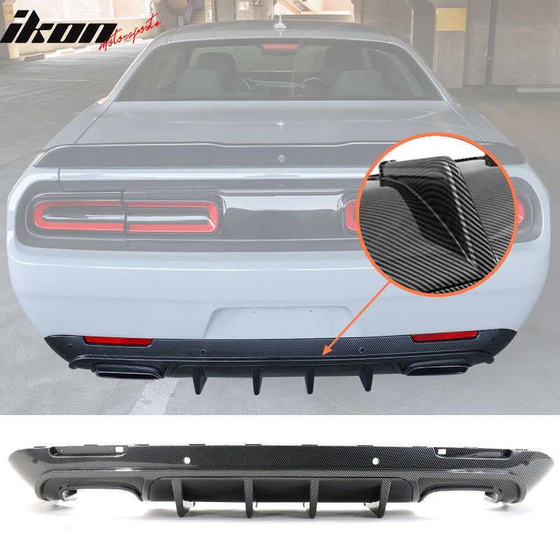 2015-2024 Dodge Challenger IKON Rear Bumper Diffuser PP