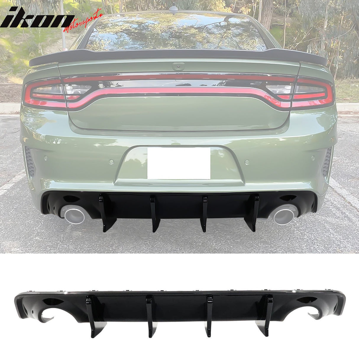 2020-2023 Charger Widebody Rear Diffuser 2PCS PP
