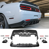 2008-2014 Dodge Challenger 2015+ SRT Hellcat Rear Bumper + V3 Diffuser
