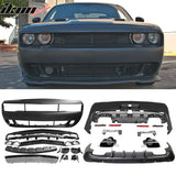 2008-2014 Dodge Challenger Front + Rear Bumper Cover + Diffuser PP