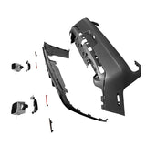 2008-2014 Dodge Challenger Front+Rear Bumper Cover+Lip+Diffuser PP