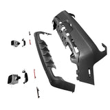2008-2014 Dodge Challenger Front+Rear Bumper Cover+Lip+Diffuser PP