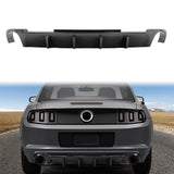 2013-2014 Ford Mustang V6 GT Carbon Fiber Print Rear Bumper Lip V2 PP