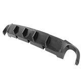 2013-2014 Ford Mustang V6 GT Carbon Fiber Print Rear Bumper Lip V2 PP