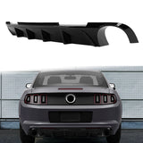 2013-2014 Ford Mustang V6 GT Carbon Fiber Print Rear Bumper Lip V2 PP