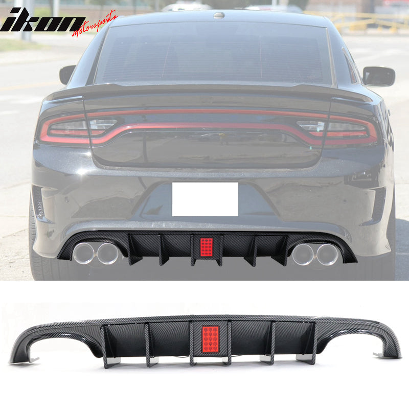 2015-2023 Dodge Charger Quad Exhaust Rear Bumper Diffuser 2PCS