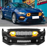 2018-2023 Ford Mustang 2021 Mach-1 Style Front Bumper Cover LED Grille
