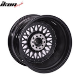 (2) 17X8.5 +25 5X100 / 5X114.3 Step Lip Deep Dish Mesh Wheels Rims