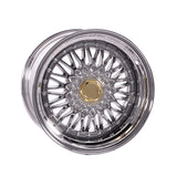(2) 17X10 +25 5X100 / 5X114.3 Step Lip Deep Dish Mesh Wheels Rims