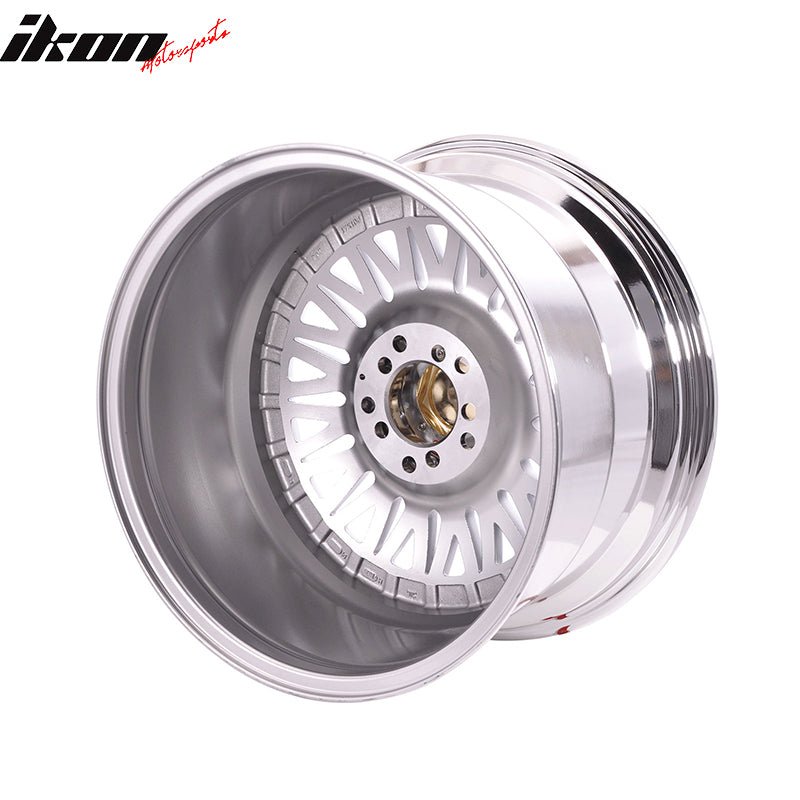 (2) 17X10 +25 5X100 / 5X114.3 Step Lip Deep Dish Mesh Wheels Rims