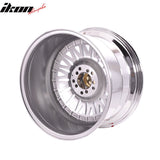 (2) 17X10 +25 5X100 / 5X114.3 Step Lip Deep Dish Mesh Wheels Rims