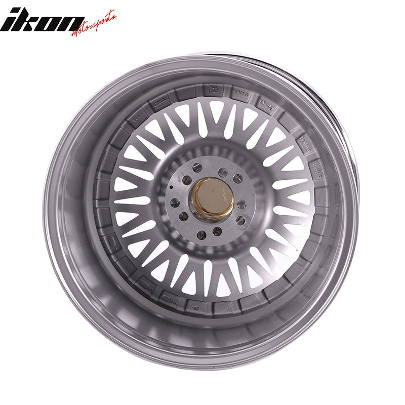 (2) 17X10 +25 5X100 / 5X114.3 Step Lip Deep Dish Mesh Wheels Rims