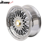 (2) 18X8.0 +35 5X114.3 / 5X120 Step Lip Deep Dish Mesh Wheels Rims