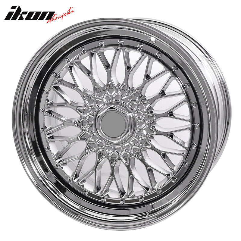 (4) 19X9.5 +40 5X114.3 / 5X120 Step Lip Deep Dish Mesh Wheels Rims
