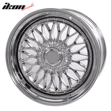 (4) 19X9.5 +40 5X114.3 / 5X120 Step Lip Deep Dish Mesh Wheels Rims
