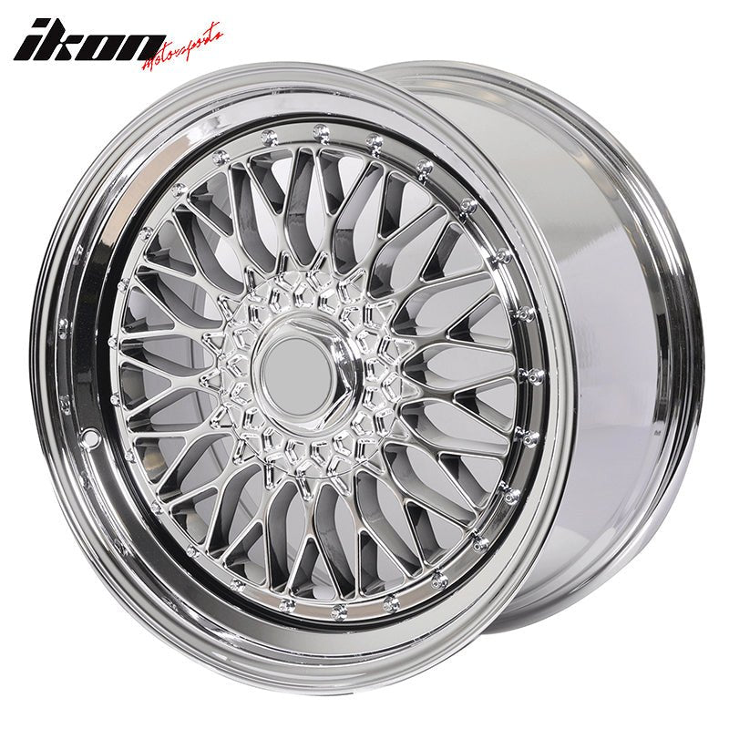 (4) 19X9.5 +40 5X114.3 / 5X120 Step Lip Deep Dish Mesh Wheels Rims