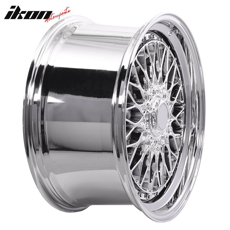(4) 19X9.5 +40 5X114.3 / 5X120 Step Lip Deep Dish Mesh Wheels Rims
