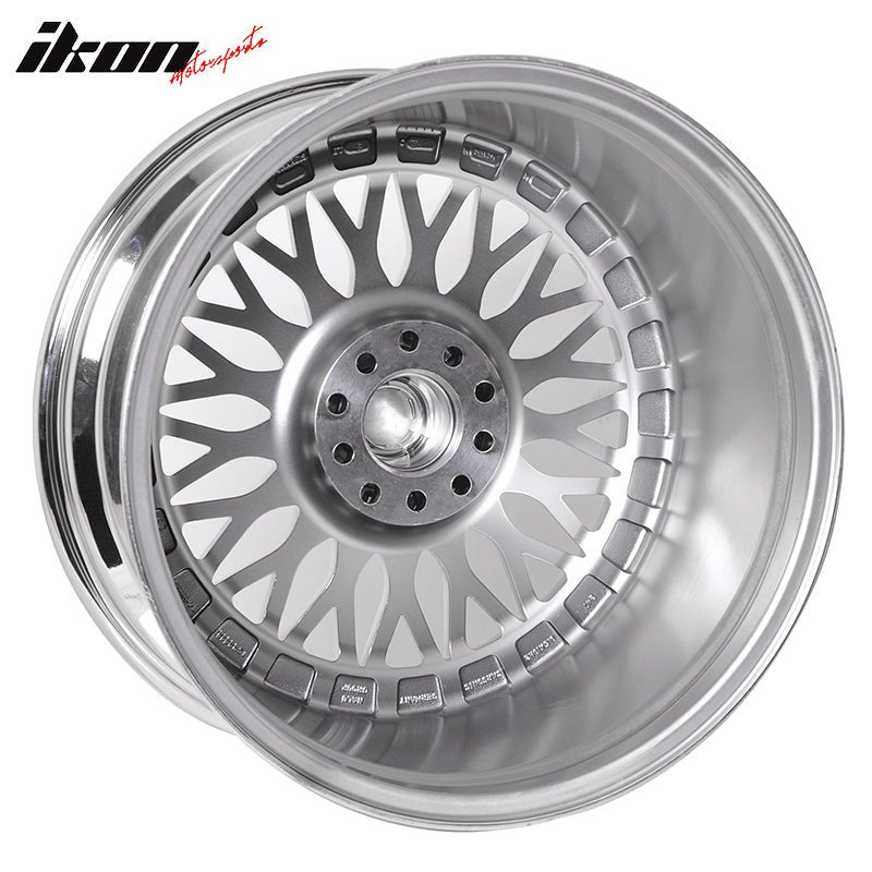 (4) 19X9.5 +40 5X114.3 / 5X120 Step Lip Deep Dish Mesh Wheels Rims