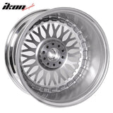 (4) 19X9.5 +40 5X114.3 / 5X120 Step Lip Deep Dish Mesh Wheels Rims
