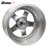 (2) 18X10 +30 5X100 / 5X114.3 Step Lip 5 Spoke Wheels Rim Accessories