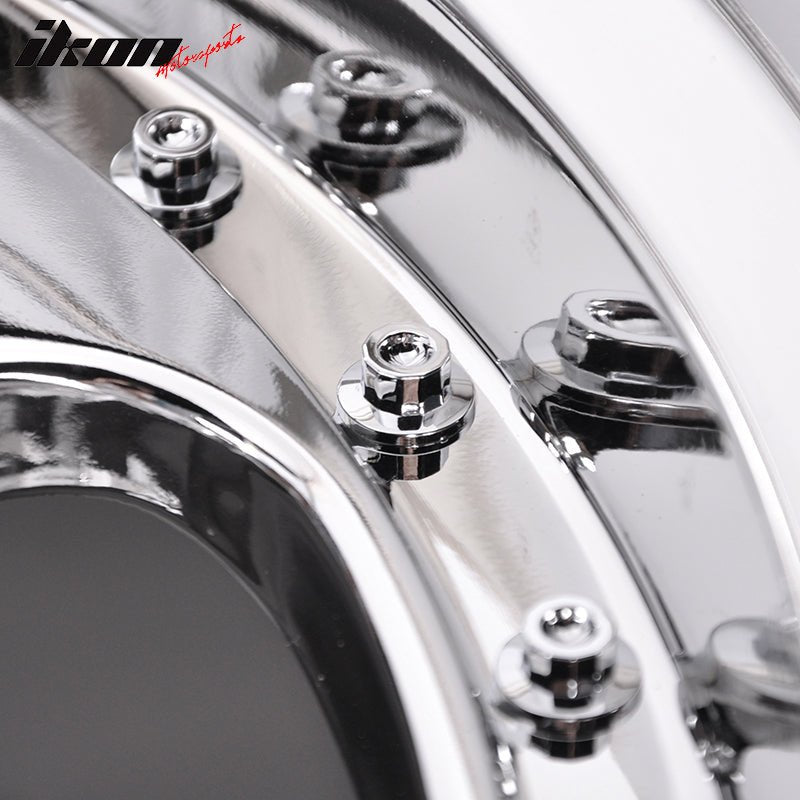 (4) 18X10 +30 5X100 / 5X114.3 Step Lip 5 Spoke Wheels Rims Accessories