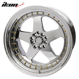 (2) 18X10 +30 5X100 / 5X114.3 Step Lip 5 Spoke Wheels Rim Replacement