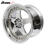 (4) 18X10 +30 5X100 / 5X114.3 Step Lip 5 Spoke Wheels Rims Replacement