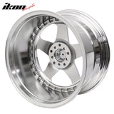 (4) 18X10 +30 5X100 / 5X114.3 Step Lip 5 Spoke Wheels Rims Replacement