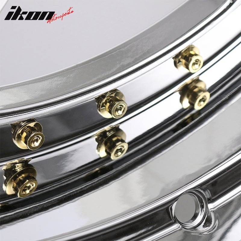 (4) 18X10 +30 5X100 / 5X114.3 Step Lip 5 Spoke Wheels Rims Replacement