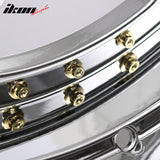 (4) 18X10 +30 5X100 / 5X114.3 Step Lip 5 Spoke Wheels Rims Replacement
